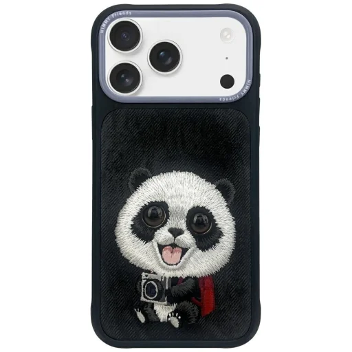  iPhone 17 Pro Max fekete Nimmy Big Eyed Pet 2.0 Panda tok - 1