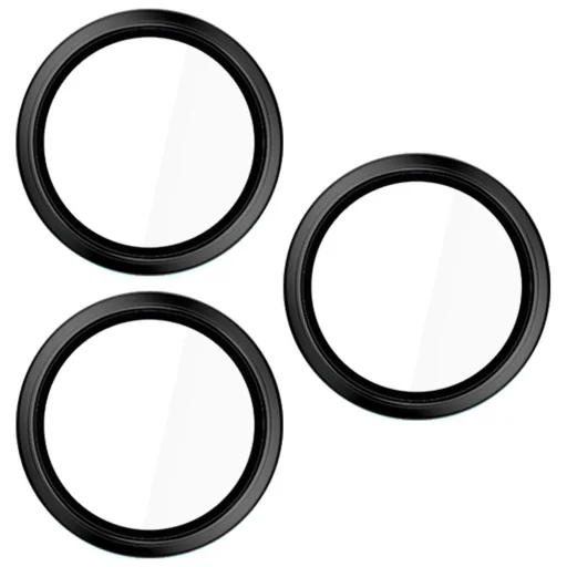  Apple iPhone 17 Pro / 17 Pro Max fekete 3MK HARDY objektívlencse védő Pro üvegfólia - 2