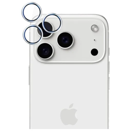  Apple iPhone 17 Pro / 17 Pro Max Ezüst 3MK HARDY lencsevédő üvegfólia - 6