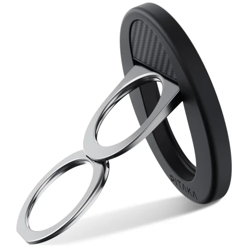 Mágneses tartó PITAKA MagEZ Grip 3 MagSafe telefonhoz fekete szürke - 4