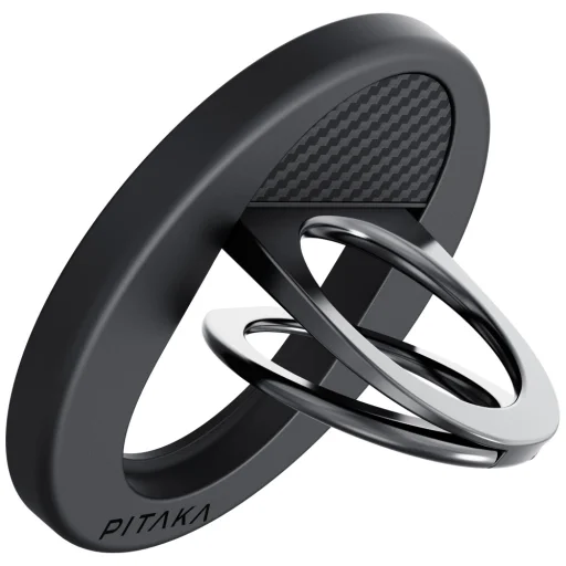 Mágneses tartó PITAKA MagEZ Grip 3 MagSafe telefonhoz fekete szürke - 5