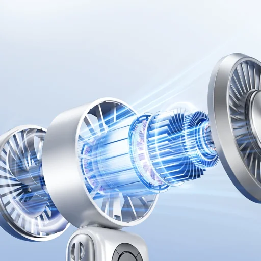 Kézi ventilátor AWEI F39 Fast Ice fehér - 4