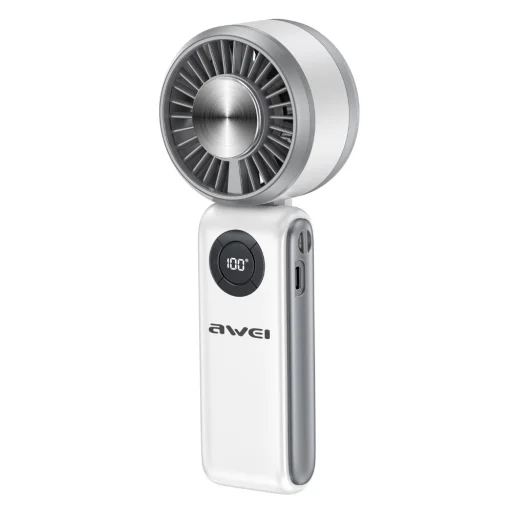 Kézi ventilátor AWEI F39 Fast Ice fehér - 1