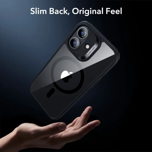  iPhone 17 Átlátszó/Fekete Esr Classic Hybrid Magsafe & Edzett üveg tok - 8