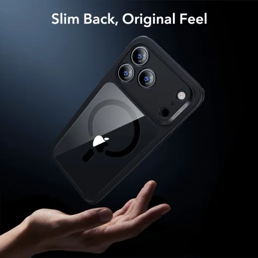  iPhone 17 Pro átlátszó/fekete ESR Classic Hybrid Magsafe & Edzett Üveg tok - 6