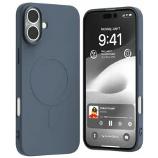 Mercury MagSafe Félszilikon iPhone 16 Plus 6,7" világoskék tok