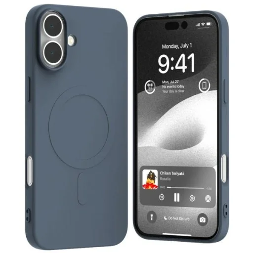 Mercury MagSafe Félszilikon iPhone 16 Plus 6,7" világoskék tok - 1