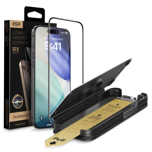  iPhone 16 Pro / 17 Átlátszó ESR Ultrafit Armorite Pro Edzett üveg üvegfólia - 1