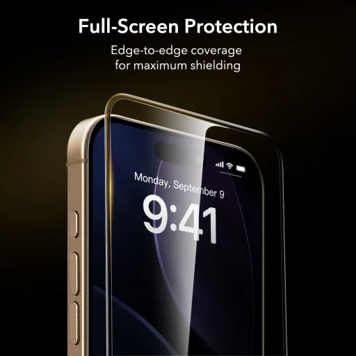  iPhone 17 Pro Max átlátszó ESR UltraFit Armorite Pro edzett üveg üvegfólia - 9