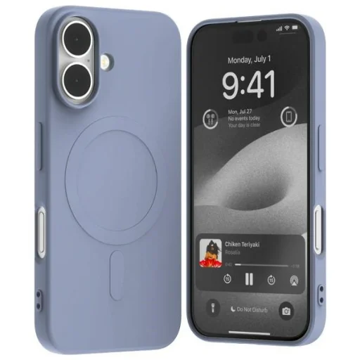 Mercury MagSafe Fél-szilikon iPhone 16 6,1" levendula tok - 1