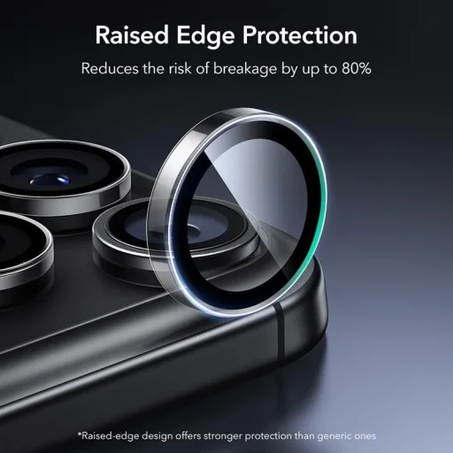  Apple iPhone 14 Pro / Pro Max / 15 Pro / Pro Max / 16 Pro / Pro Max / 17 Pro / Pro Max átlátszó ESR Armorite üvegfólia kamera védő - 4