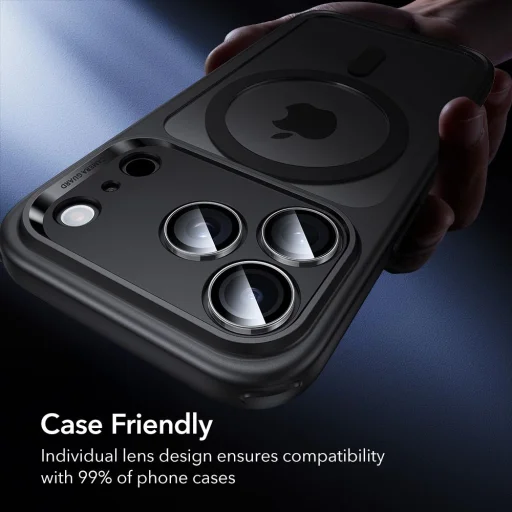  Apple iPhone 14 Pro / Pro Max / 15 Pro / Pro Max / 16 Pro / Pro Max / 17 Pro / Pro Max átlátszó ESR Armorite üvegfólia kamera védő - 9