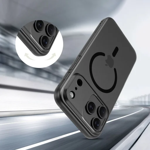  iPhone 17 Pro matt/fekete Tech-protect Magslim Magsafe tok - 5