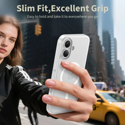  iPhone 17 Matt/fehér Tech-protect Magslim Magsafe tok - 4