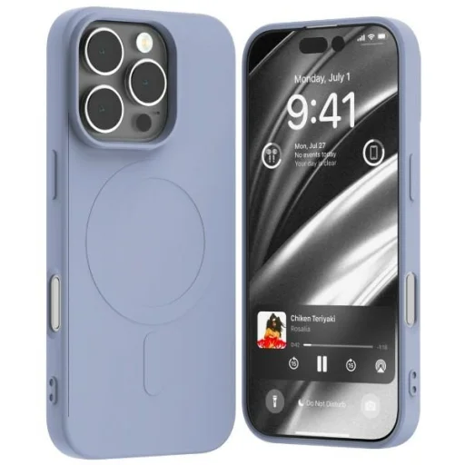 Mercury MagSafe Fél-szilikon iPhone 16 Pro 6,3" levendula tok - 1