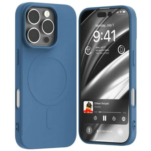 Mercury MagSafe Fél-szilikon iPhone 16 Pro 6,3" kék tok - 1
