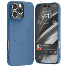  iPhone 16 Pro Max 6,9" kék Mercury MagSafe Semi-Silicone tok