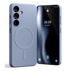 Mercury MagSafe Fél-szilikon Samsung S25 tok levendula