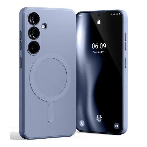 Mercury MagSafe Fél-szilikon Samsung S25 tok levendula - 1