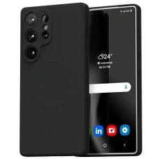  Samsung Galaxy S25 Ultra Fekete Mercury MagSafe Semi-Silicone tok