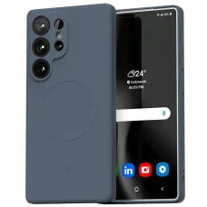  Samsung Galaxy S25 Ultra Kék Mercury MagSafe Fél-szilikon tok