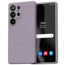  Samsung Galaxy S25 Ultra lila Mercury MagSafe Fél-szilikon tok