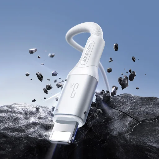 Joyroom S-A28 Flash Series 3A USB-A - Lightning kábel 2m - fehér - 4