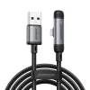 Joyroom S-A56 EnjoyX Series 90° USB-A - Lightning 3A kábel 1.2m - fekete - 1
