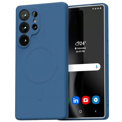  Samsung Galaxy S25 Ultra Kék Mercury MagSafe Semi-Silicone tok - 1