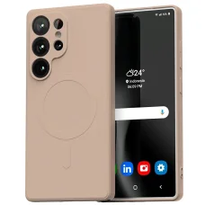  Samsung Galaxy S25 Ultra pink homok Mercury MagSafe Semi-Silicone tok