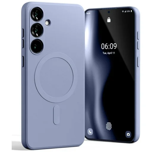 Mercury MagSafe Félig Szilikon Samsung Galaxy S25+ tok levendula - 1