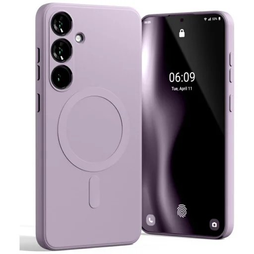 Mercury MagSafe Fél-szilikon Tok Sam S25+ S936 lila - 1