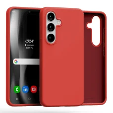 Mercury Szilikon Samsung Galaxy S25 tok piros