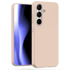 Mercury Soft Samsung Galaxy S25 fliptok - rózsaszín homok tok