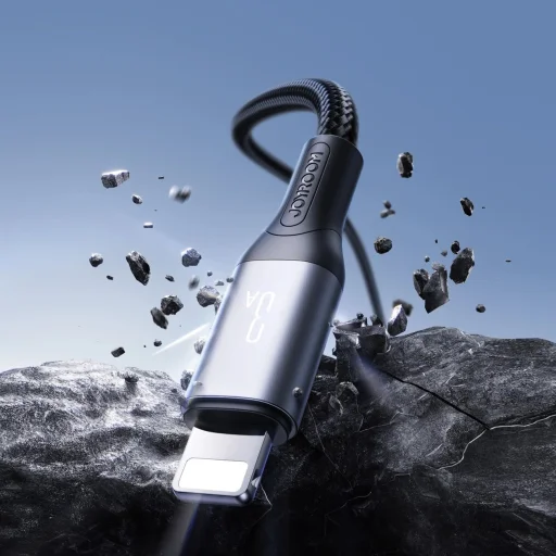 Joyroom S-A28 Flash Series 3A USB-A - Lightning kábel 1m - fekete - 4