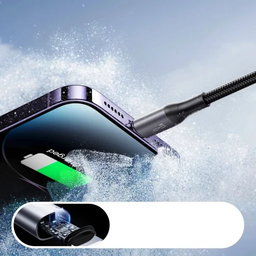 Joyroom S-A28 Flash Series 3A USB-A - Lightning kábel 1m - fekete - 6