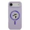  iPhone 17 Air lila Karl Lagerfeld Liquid Silicone Karl és Choupette MagSafe tok - 3
