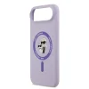  iPhone 17 Air lila Karl Lagerfeld Liquid Silicone Karl és Choupette MagSafe tok - 5