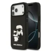  iPhone 17 Pro Max fekete Karl Lagerfeld 3D Rubber Karl and Choupette tok