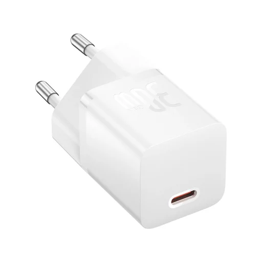 Baseus GaN5 30W USB-C Mini Fali Töltő - Fehér - 2