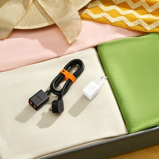 Baseus GaN5 30W USB-C Mini Fali Töltő - Fehér - 9