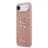  iPhone 17 Air Pink Guess PU Fixed Glitter 4G Metal Logo tok thumbnail