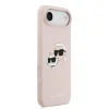  iPhone 17 Air Pink Karl Lagerfeld Liquid Silicone Double Heads MagSafe tok - 4