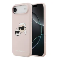  iPhone 17 Air Pink Karl Lagerfeld Liquid Silicone Double Heads MagSafe tok