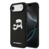  iPhone 17 Air fekete Karl Lagerfeld Liquid Silicone Double Heads MagSafe tok
