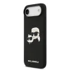  iPhone 17 Air fekete Karl Lagerfeld Liquid Silicone Double Heads MagSafe tok - 2