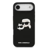  iPhone 17 Air fekete Karl Lagerfeld Liquid Silicone Double Heads MagSafe tok - 3