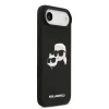  iPhone 17 Air fekete Karl Lagerfeld Liquid Silicone Double Heads MagSafe tok - 4