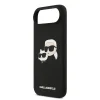  iPhone 17 Air fekete Karl Lagerfeld Liquid Silicone Double Heads MagSafe tok - 5