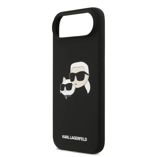  iPhone 17 Air fekete Karl Lagerfeld Liquid Silicone Double Heads MagSafe tok - 5